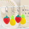 Variedad de Llaveros de Frutas, Adornos Tridimensionales de Plástico Blando, Amigos del Jardín de Infancia, Regalos para Hombres y Mujeres, Al por Mayor Listos para Enviar Transfronterizo