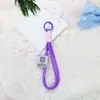 Acessórios de Chaveiro Tecidos em Nylon de Camada Dupla, Cordão para Bolsa, Mosquetão, Boneco de Pelúcia, Corrente para Celular, Pingente de Cordão