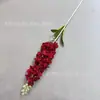 Flor Artificial Jacinto Aveludada Meio-Azul Delphinium Decoração de Fundo para Salão de Casamento Arranjo de Flores Conjunto para Estúdio Fotográfico em Casa