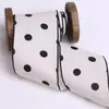 Fita de Sarja Fina com Estampa de Bolinhas Onduladas para Laços DIY Acessórios de Cabelo Gravata Sapatos Flor Chapéu de Palha Cinto com Estampa de Bolinhas Florais