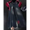 Jeans de Mezclilla Lavados Desgastados Estilo Retro Americano para Hombre 2026 Primavera Nuevos Pantalones de Pierna Recta, Suelta y Ancha Tendencia