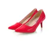 Simple shallow mouth pointed toe spring and autumn single-layer shoes thin high heels 31-45 size foreign trade shoes