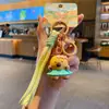 Chaveiro Pingente Original Série Ilha dos Golfinhos Fofos Pingente de Chaveiro Capivara Fofa para Mochila Escolar de Estudante