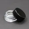Vendas Diretas de Fábrica Tampa de Rosca de Pressão Frasco de Creme para os Olhos Material Preto e Branco Vidro Vidro Transparente Frasco de Cânhamo Frasco de E-líquido