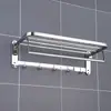 Estante para Toallas de Acero Inoxidable 304 Estante Plegable para Toallas de Baño Estante de Almacenamiento para Baño Barra para Toallas Estante de Almacenamiento para Toallas Estante para Toallas de Baño