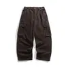 Yidao Vintage 2026 Otoño Nuevo Estilo Japonés Diseño de Remaches Pantalones de Trabajo para Hombre Color Sólido Casual Sueltos Pierna Recta