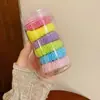 Cor de Doces Elástico Grosso Feminino Coreano Fofo Bolinhas Faixa de Cabelo Verão Celebridade da Internet Elástico Alto