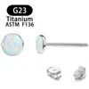 Titânio G23 transfronteiriço novo simples brincos de cruz brincos de piercing labial fabricantes F136 perfuração corporal Europa e Estados Unidos lazer