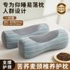 Almohada Antiarqueo Cervical para Ayudar a Dormir, Tracción y Estiramiento, Cáscara Entera de Trigo Sarraceno No se Colapsa, Núcleo de Almohada Duro para el Hogar para Dormir, Un Par