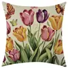Funda de almohada de lino estampada para el nuevo día de Pascua de Temu, cojín decorativo para sofá, etiquetado y dropshipping