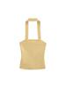 Chaleco de Punto de Otoño Temprano sin Costuras con Cuello Halter y Tirantes Anchos para Mujer, Sin Restricciones, Cómodo y Versátil como Prenda Exterior y Capa Base Interior