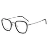 Linde Mismo Estilo 5806 Armazón de Titanio Puro Moda Artística Acetato Armazón de Gafas Retro Negocios Viajero Gafas para Hombres