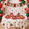 Bandeirola de Aniversário Estilo Desenho Animado Retrô de Natal Banner de Letras 3D Enfeite de Topo de Bolo Decoração Enfeite