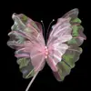 Fio de Casamento Borboleta Pérola Fantasia Arranjo de Quarto de Casamento Sala de Estar Estéreo Caminho de Flores de Fio Flor de Seda Leading Decoração de Local de Casamento
