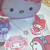 Collar Kt Cat con Diamantes Rosas para Mujer, Lujo Ligero, Dulce y Lindo, Nicho, Versátil, Gama Alta, Estilo Ins, Nuevo Modelo 2026, Cadena para Clavícula