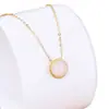 Tendencia China Otoño/Invierno 2024 Nuevos Accesorios Técnica Antigua de Dorado con Incrustaciones de Calcedonia Natural Ágata Collar Colgante para Mujer