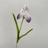 Flor de Iris Alice Flor Artificial Textura Pu Iris Flor Falsa Calidad Arte Floral Decoración del Hogar Arreglo Floral Decoración de Piso Decoración Suave