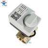 Válvula de esfera elétrica de rosca interna com rosca interna de latão YMER DN20 220V com função manual válvula de interruptor elétrico bidirecional