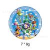 Traje de fiesta de Toy Story bandeja de papel desechable vaso de papel servilleta mantel bandera para jalar suministros para la decoración del ambiente de cumpleaños