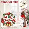 Amazon Decoración de Letrero de Puerta de Madera Navideño Fiesta Placa Festiva Letrero de Pared Artesanía Decorativa