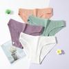 Nuevas Bragas de Algodón para Mujer Color Sólido Cintura Baja Cadera Transpirables Doble Capa Ropa Interior para Niñas Suministro Directo de Fábrica