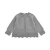 Cardigan Artístico Vintage para Meninas da Wulibuyi, Malha Casual Fofa com Acabamento Canelado para o Outono