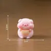 Figuras Fofas de Frutas Donut Porquinho para Micro Paisagem, Acessórios Decorativos DIY para Casa de Bonecas, Mini Enfeites de Mesa