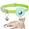 Amazon Apple Airtag Localizador Rastreador para Collar de Gato Funda de Silicona Bolsa Reflectante por Tres Lados Campana Perro Mascota