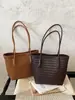 Bolso cubo tejido con patrón transfronterizo para mujer, gran capacidad, bolso de alta gama para el día a día, nuevo bolso de hombro de moda 2026 para madre e hija