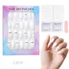 24 Peças de Unhas Postiças Usáveis para Adultos Produtos Acabados Transfronteiriços Patches de Manicure de Alta Qualidade Manicure Amêndoa Removível Atacado
