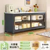 Gabinete de almacenamiento multifuncional de losa de roca de pie para cocina casera, gabinete de almacenamiento multicapa para microondas y tazones