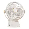 Ventilador Elétrico de Mesa para Casa Escritório Doméstico Quarto Mini Pequeno Ventilador Modelo de Carregamento USB Ventilador de Mesa Oscilante com Clipe