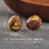 Plata 925 Chapada en Oro Cuentas Barril de Madera de Águila Natural Cuentas Espaciadoras Parche Cuentas Sueltas Accesorios para Joyería Hecha a Mano DIY Pulsera Accesorios de Juego Cultural