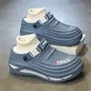Calcetines de Dropshipping, Pantuflas de Algodón, Pantuflas de Invierno para Hombre, Impermeables, Antideslizantes, Calentadoras de Pies, Zapatos Ligeros de Algodón Terciopelo para Usar Afuera