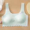Ice Silk sem costura menina estudante desenvolvimento cueca fixa Copa integrada adolescente menina colete esportivo feminino
