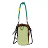 Transfronterizo 2026 Verano Nuevo Casual Cordón Bolsa Cuadrada Pequeña Bolsa de Tela Color Sólido Porta Teléfono Bolso de Hombro Bolso Cruzado para Mujeres
