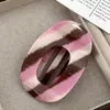 Grampo de cabelo plano de acrílico de luxo de alta qualidade, tamanho grande, para a parte de trás da cabeça, grampo de abalone, prendedor de cabelo, grampo de bico de pato para mulheres