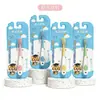 Cepillos de Dientes Suaves para Niños, Empaquetados Individualmente, Disponibles en Varios Colores, Adecuados para Bebés de 2-6-9 Años, Venta al por Mayor desde la Fábrica de Yangzhou