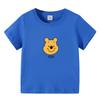 Camiseta de Manga Corta de Algodón Puro para Niñas Transfronteriza Ropa de Verano para Niños Bebé Dibujos Animados Estampado Manga Media Top de Verano para Niños