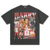 Fútbol Transfronterizo Harry Kane Harry Kane Camiseta de Manga Corta Estampada Sudadera con Capucha de Cuello Redondo Pesada