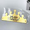 Bolsa Independiente Sombrero de Cumpleaños Plegable Corona de Cartón Dorado Grande para Niños Adultos Red Celebración Pastel de Cumpleaños Sombrero Plato para Cena Sombrero de Cumpleaños