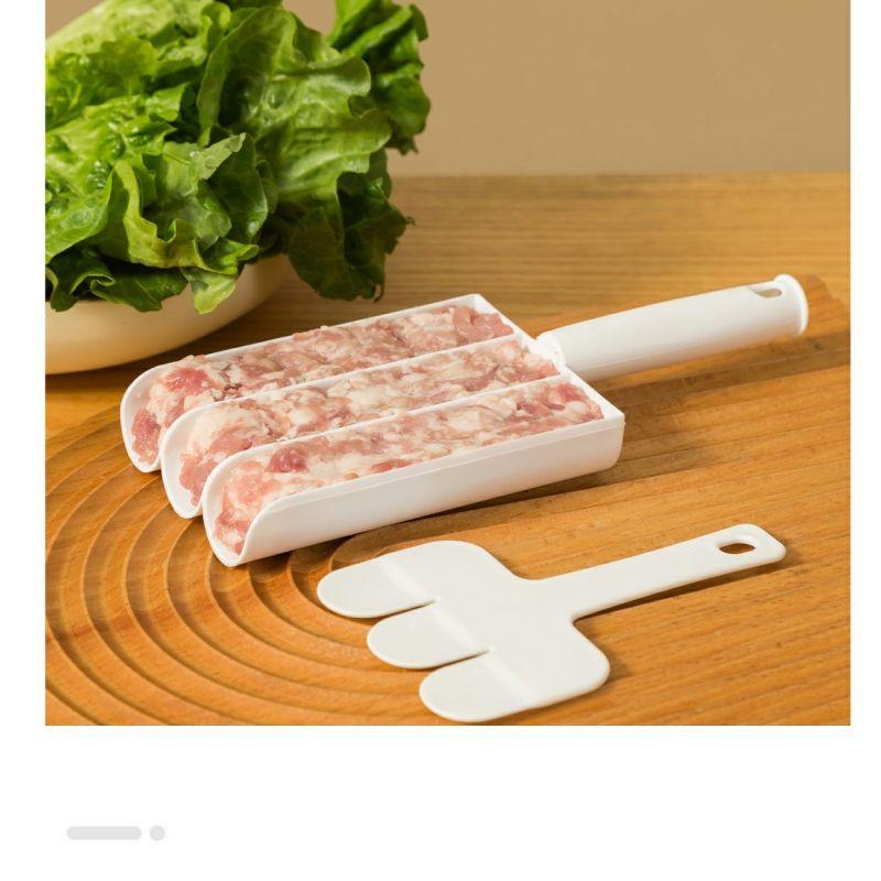 帮手描述图：创意厨房三联肉丸制作器鱼丸肉丸模具虾滑器肉丸肉馅