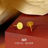 Pendientes Fu Wish de latón chapados en oro, pendientes vietnamitas Shajin Fu, pendientes de moda para mujer, pendientes Taobao Live Wholesale