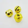 [Estoque Pronto Premium] Sino Quadrado com Formato de Coração Dourado 20mm 2cm Sino Quadrado Metálico para Pet