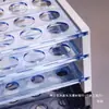 Rack de plástico de três camadas destacável para tubos de ensaio multiuso para tubos de centrífuga rack para amostras de sangue 13mm 16 18MM 50 furos