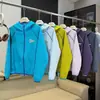 Sudadera con capucha de estilo montañés para pareja, corte holgado, bloques de color, chaqueta deportiva y casual de punto gofrado 13520