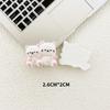 Accesorios creativos de resina de gatito de una pieza con dibujos animados de colores, funda para teléfono, horquilla, titular, papelería, decoración para taza de agua