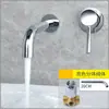 Torneira de Lavatório de Parede Água Quente e Fria Saída de Parede Torneira de Lavatório Embutida Lavatório