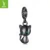 Prata Ziyun Mais Vendido Fofo Animal de Estimação Gato Cobre DIY Pulseira Pingente Pequeno Animal Contas Acessórios Fabricante Atacado