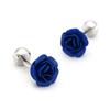 Gemelos de rosa roja Hechicera Azul botones para camisa francesa gemelos para hombre y mujer cuffnails spot